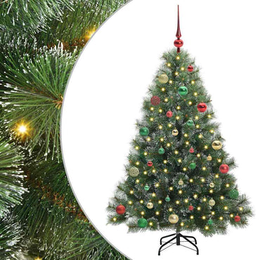 vidaXL Sapin de Noël artificiel avec 150 LED Vert 150 cm PE et PVC