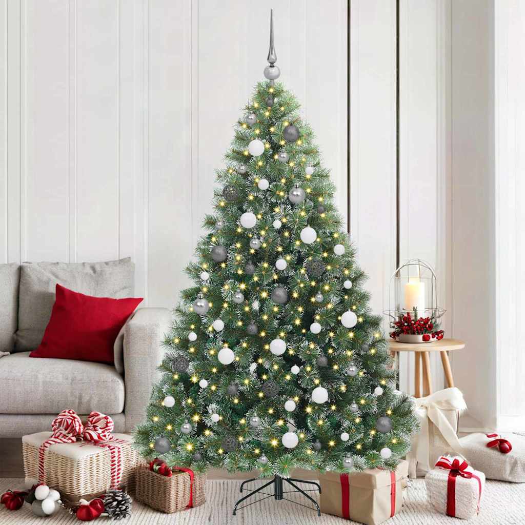 vidaXL Sapin de Noël artificiel avec 300 LED vert 180 cm PE et PVC