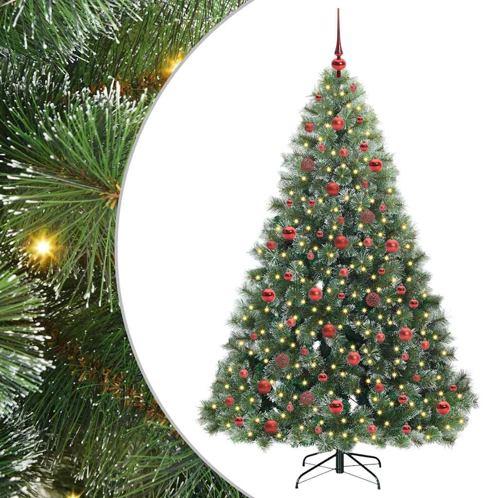 vidaXL Sapin de Noël artificiel avec 300 LED Vert 180 cm PE et PVC
