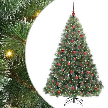 vidaXL Sapin de Noël artificiel avec 300 LED Vert 180 cm PE et PVC