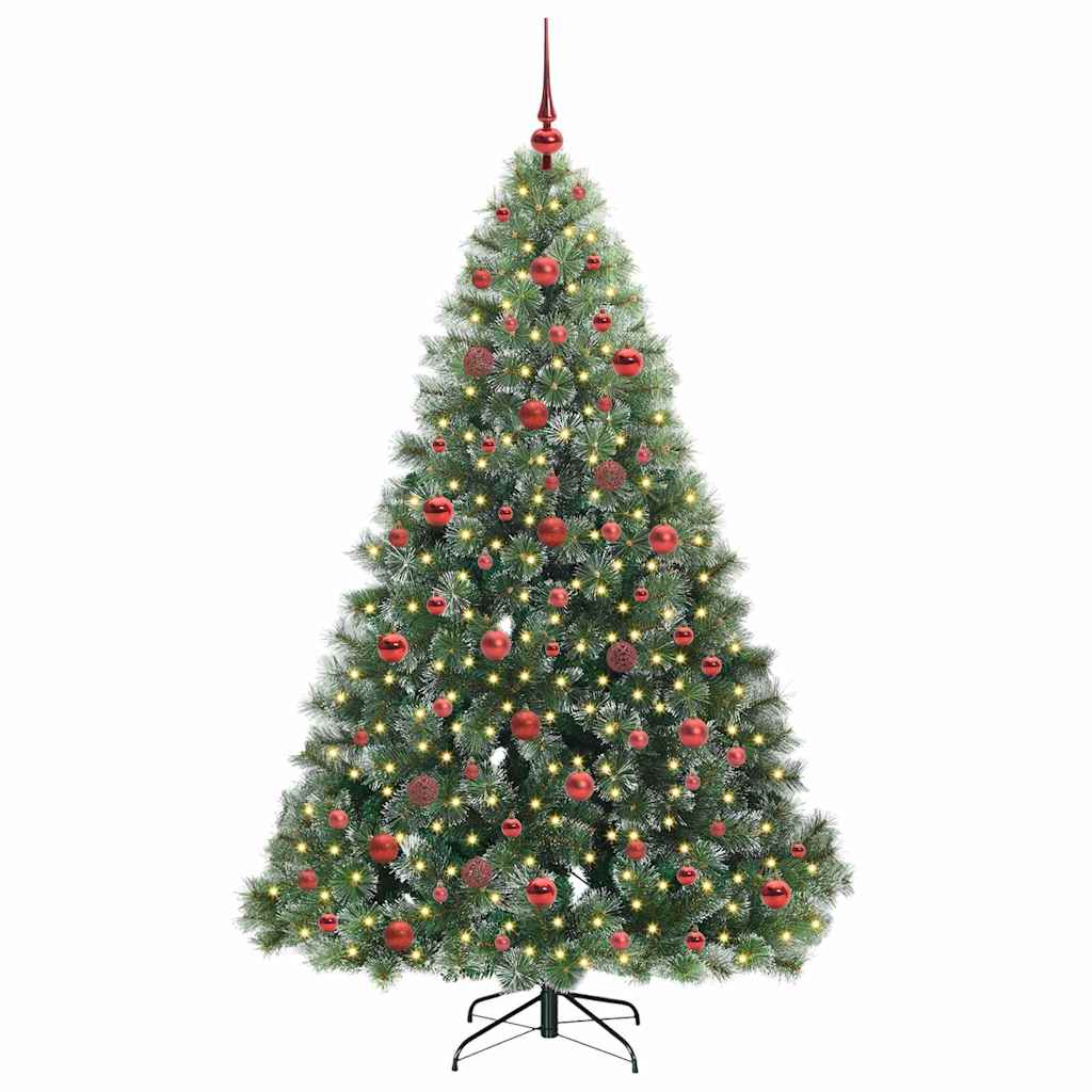 vidaXL Sapin de Noël artificiel avec 300 LED Vert 180 cm PE et PVC