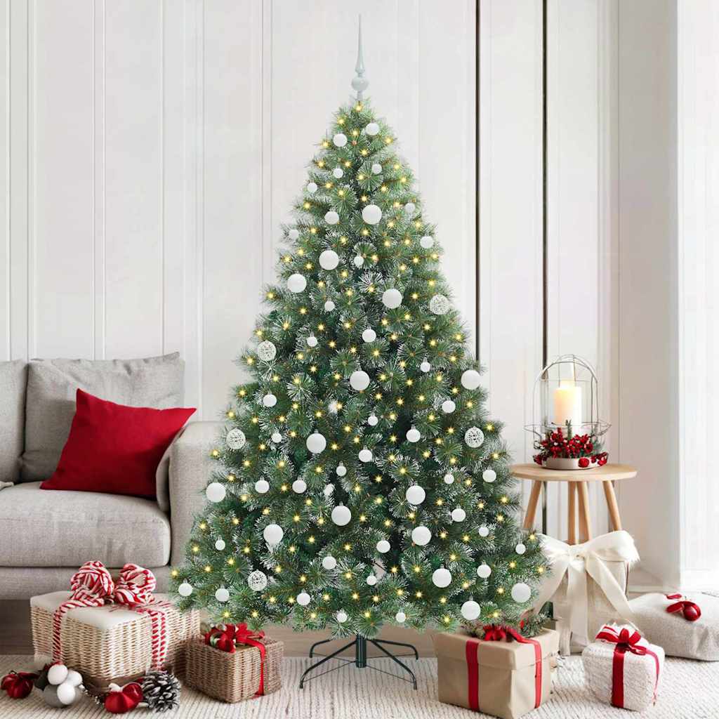 vidaXL Sapin de Noël artificiel avec 300 LED vert 180 cm PE et PVC