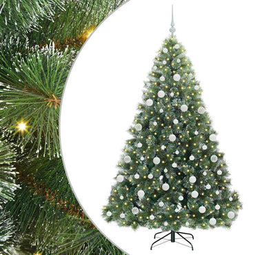 vidaXL Sapin de Noël artificiel avec 300 LED vert 180 cm PE et PVC