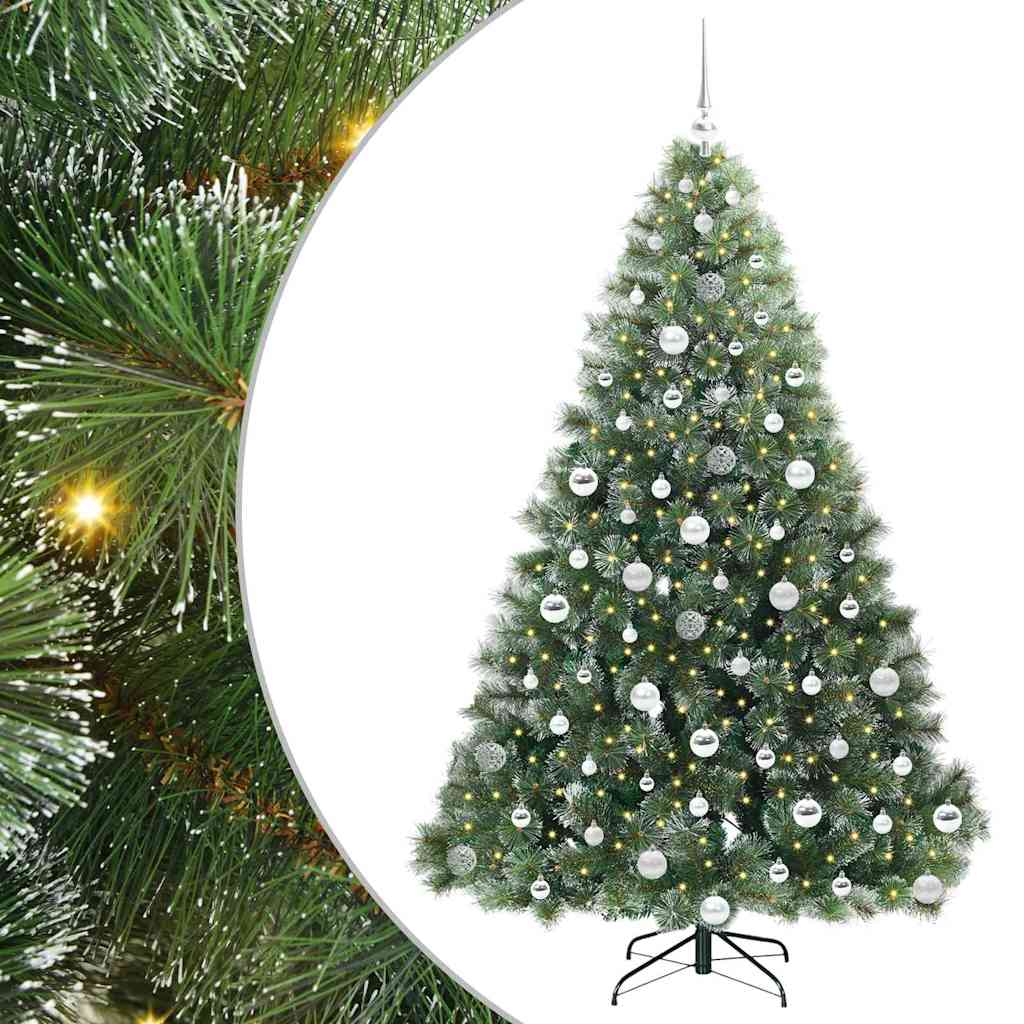 vidaXL Sapin de Noël artificiel avec 300 LED Vert 180 cm PE et PVC