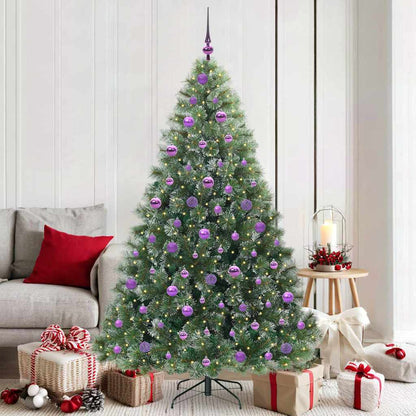 vidaXL Sapin de Noël artificiel 300 LED vert 180 cm PE et PVC