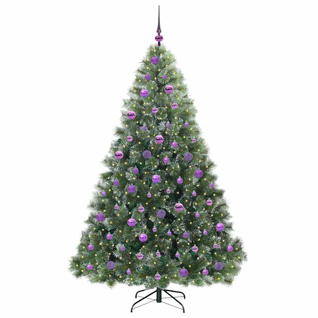 vidaXL Sapin de Noël artificiel 300 LED vert 180 cm PE et PVC