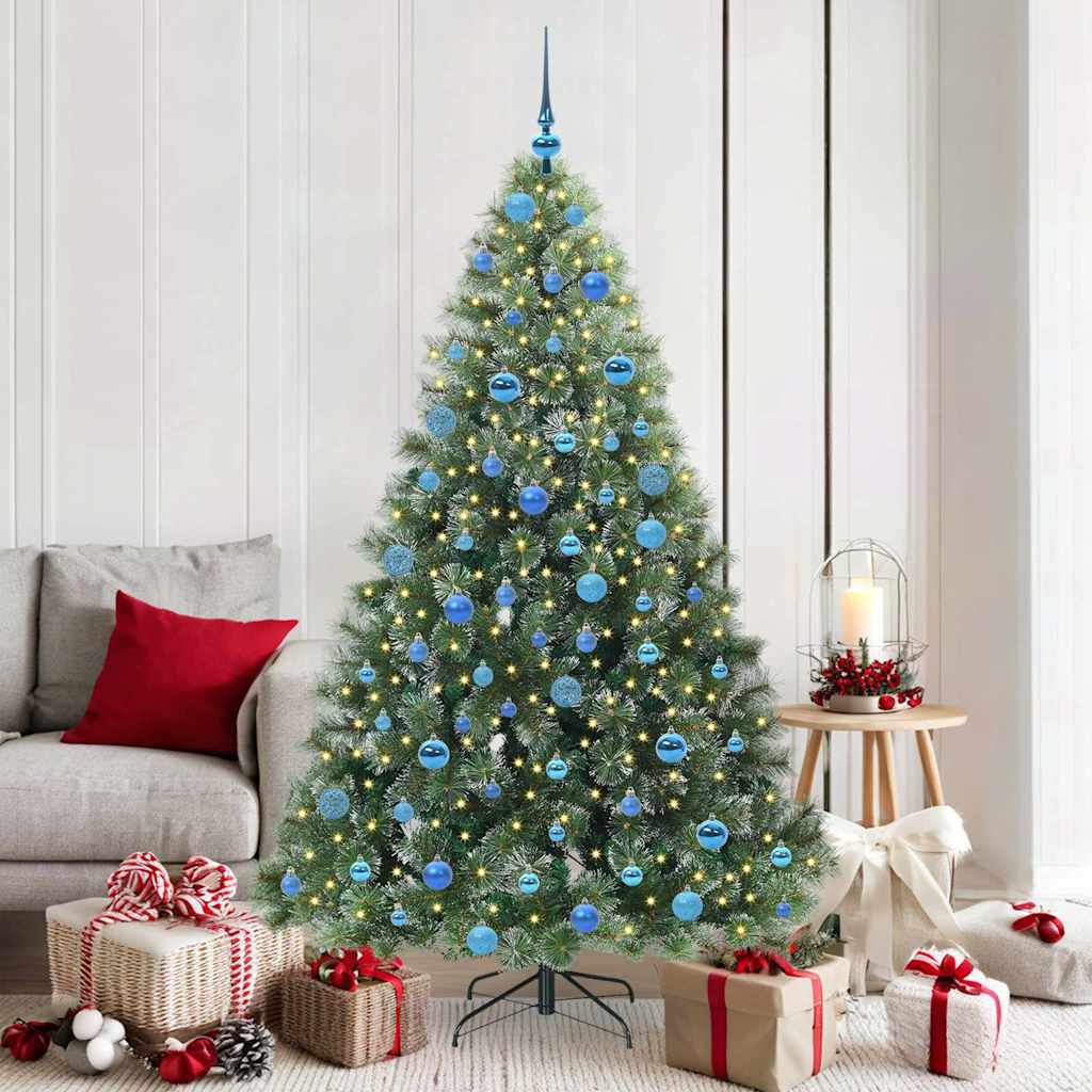vidaXL Sapin de Noël artificiel avec 300 LED Vert 180 cm PE et PVC