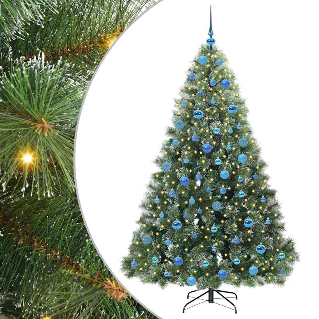vidaXL Sapin de Noël artificiel avec 300 LED Vert 180 cm PE et PVC