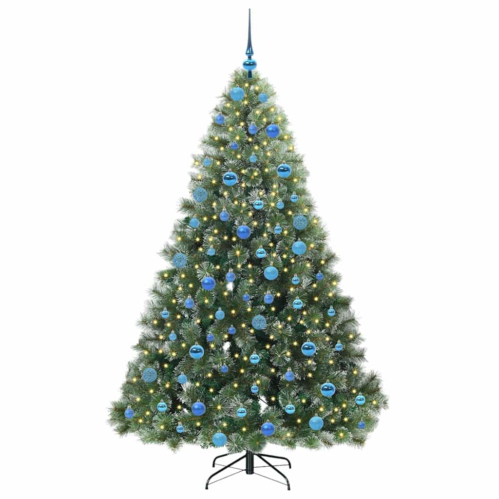 vidaXL Sapin de Noël artificiel avec 300 LED Vert 180 cm PE et PVC