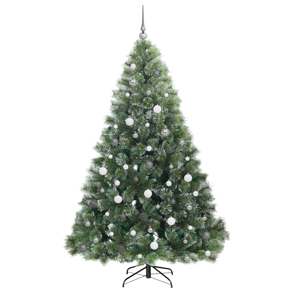 vidaXL Künstlicher Weihnachtsbaum mit 300 LEDs Grün 210 cm PE und PVC