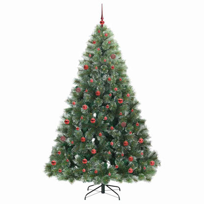 vidaXL Künstlicher Weihnachtsbaum mit 300 LEDs Grün 210 cm PE und PVC
