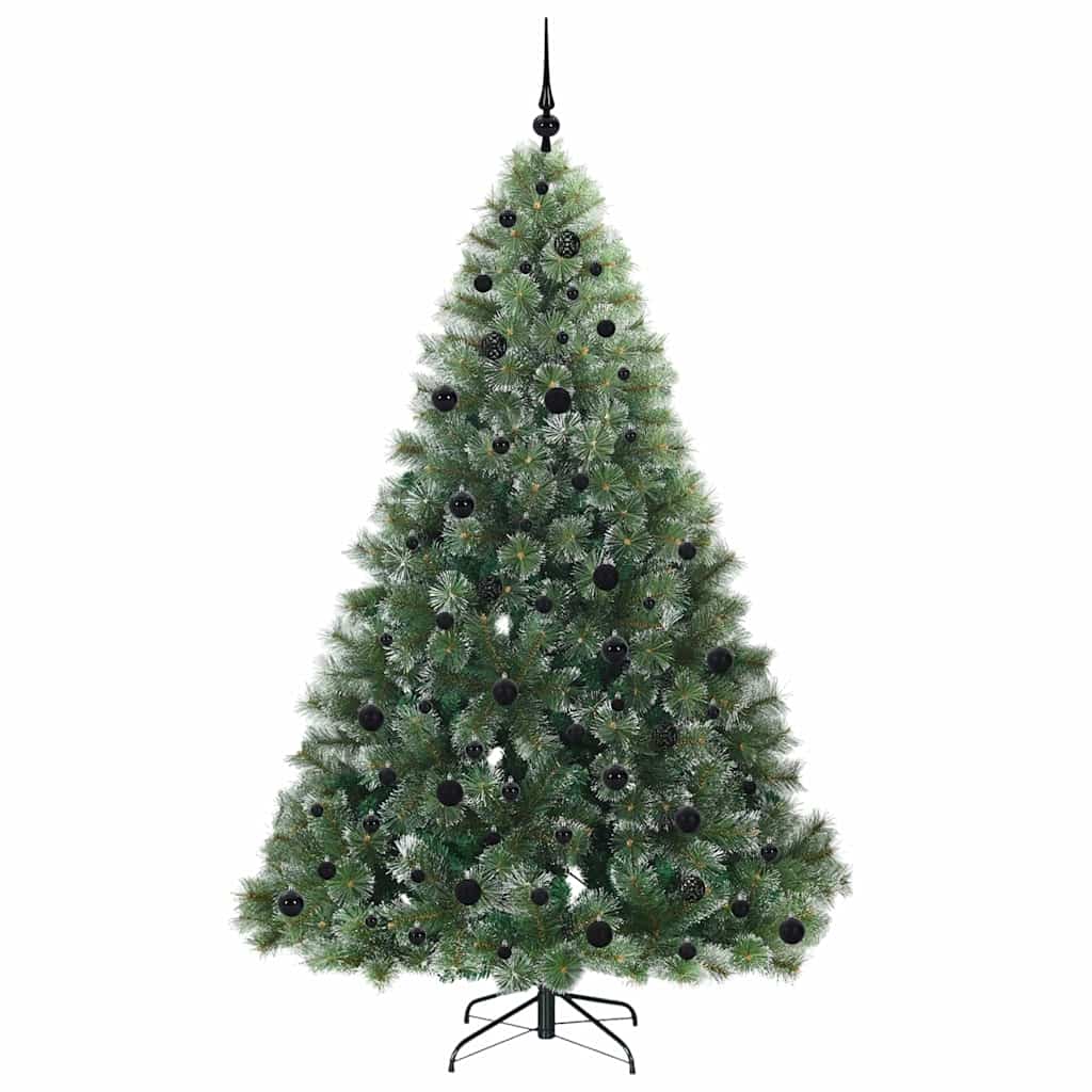 Künstlicher Weihnachtsbaum mit 300 LEDs Grün 210 cm PE und PVC
