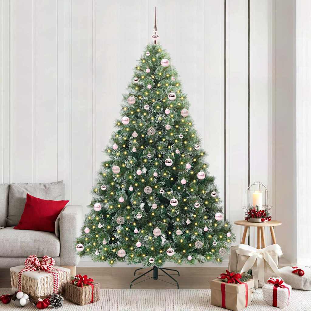 vidaXL Sapin de Noël artificiel avec 300 LED Vert 210 cm PE et PVC