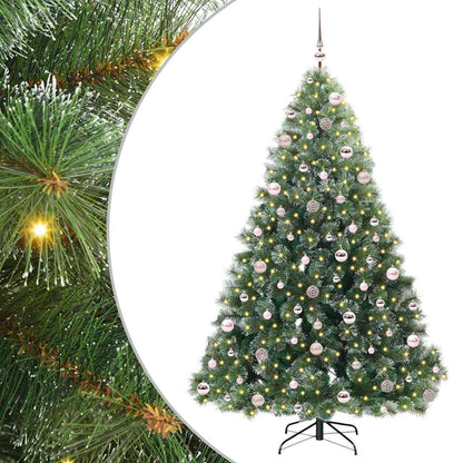 vidaXL Sapin de Noël artificiel avec 300 LED Vert 210 cm PE et PVC