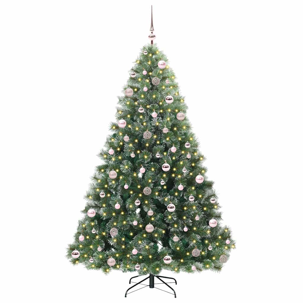 vidaXL Sapin de Noël artificiel avec 300 LED Vert 210 cm PE et PVC