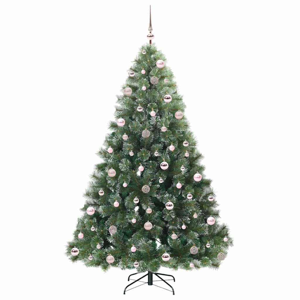 vidaXL Sapin de Noël artificiel avec 300 LED Vert 210 cm PE et PVC