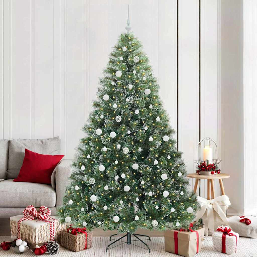 vidaXL Sapin de Noël artificiel avec 300 LED Vert 210 cm PE et PVC