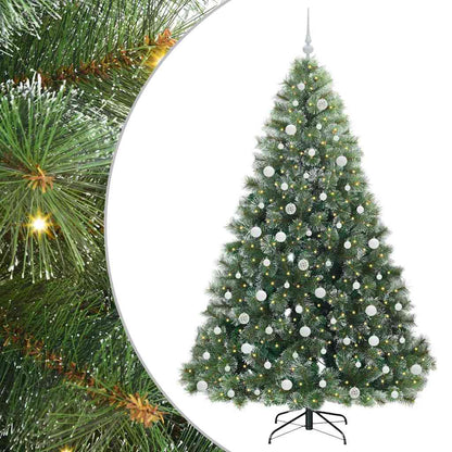 vidaXL Sapin de Noël artificiel avec 300 LED Vert 210 cm PE et PVC