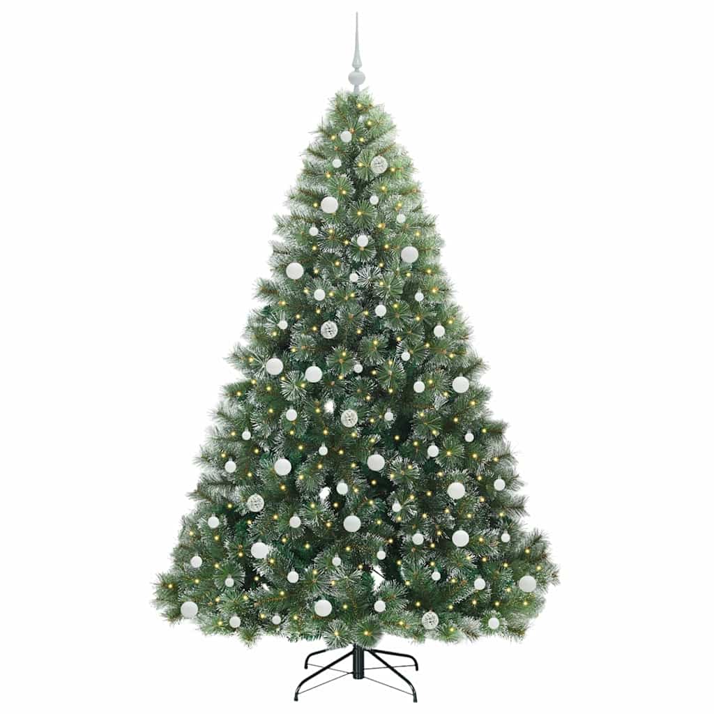 vidaXL Sapin de Noël artificiel avec 300 LED Vert 210 cm PE et PVC