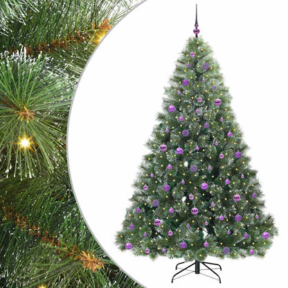 vidaXL Sapin de Noël artificiel avec 300 LED vert 210 cm PE et PVC