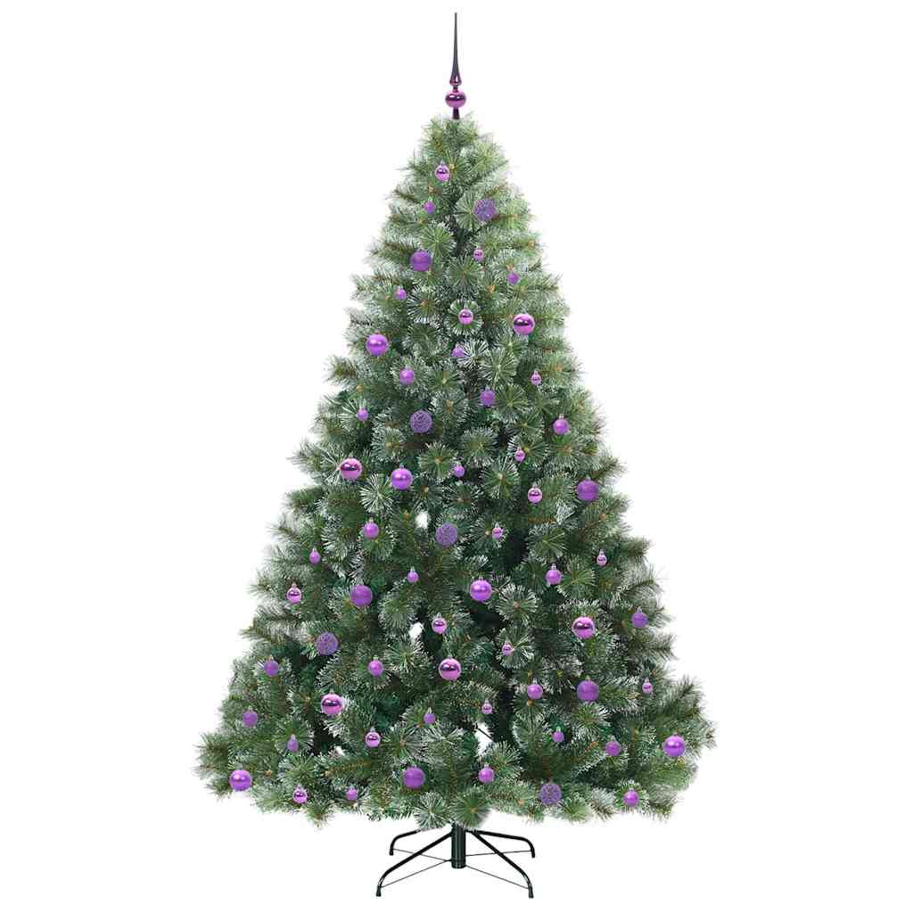 vidaXL Sapin de Noël artificiel avec 300 LED vert 210 cm PE et PVC