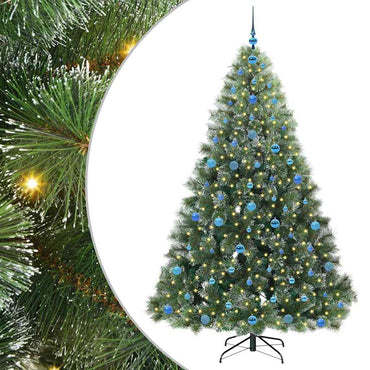 vidaXL Sapin de Noël artificiel avec 300 LED Vert 210 cm PE et PVC