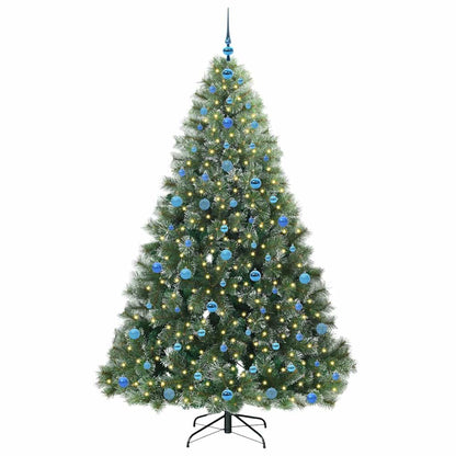 vidaXL Sapin de Noël artificiel avec 300 LED Vert 210 cm PE et PVC