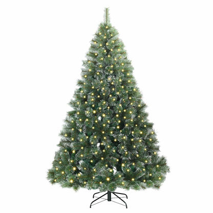 vidaXL Künstlicher Weihnachtsbaum mit 300 LEDs Grün 240 cm PE und PVC