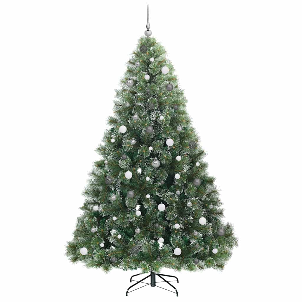 vidaXL Künstlicher Weihnachtsbaum mit 300 LEDs Grün 240 cm PE und PVC