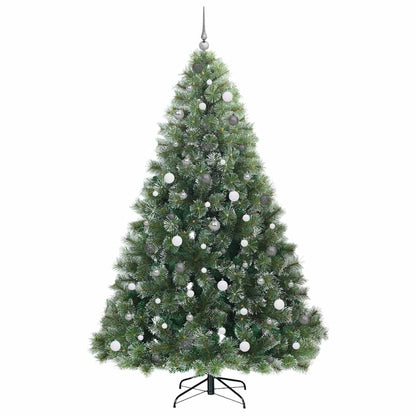 vidaXL Künstlicher Weihnachtsbaum mit 300 LEDs Grün 240 cm PE und PVC