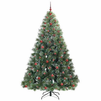vidaXL Künstlicher Weihnachtsbaum mit 300 LEDs Grün 240 cm PE und PVC