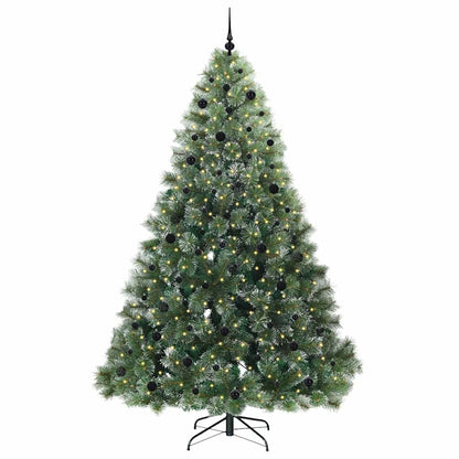 vidaXL Künstlicher Weihnachtsbaum mit 300 LEDs Grün 240 cm PE und PVC