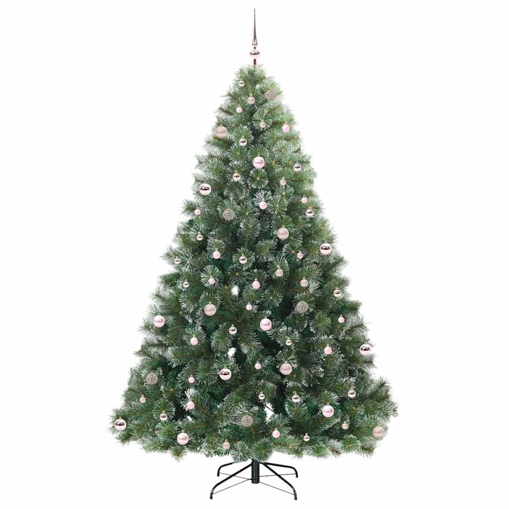 vidaXL Künstlicher Weihnachtsbaum mit 300 LEDs Grün 240 cm PE und PVC
