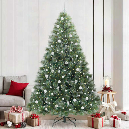 vidaXL Künstlicher Weihnachtsbaum mit 300 LEDs Grün 240 cm PE und PVC