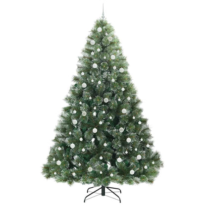 vidaXL Künstlicher Weihnachtsbaum mit 300 LEDs Grün 240 cm PE und PVC