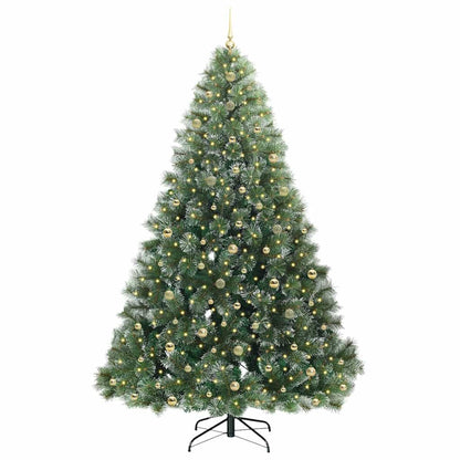 vidaXL Künstlicher Weihnachtsbaum mit 300 LEDs Grün 240 cm PE und PVC