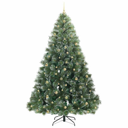 vidaXL Künstlicher Weihnachtsbaum mit 300 LEDs Grün 240 cm PE und PVC