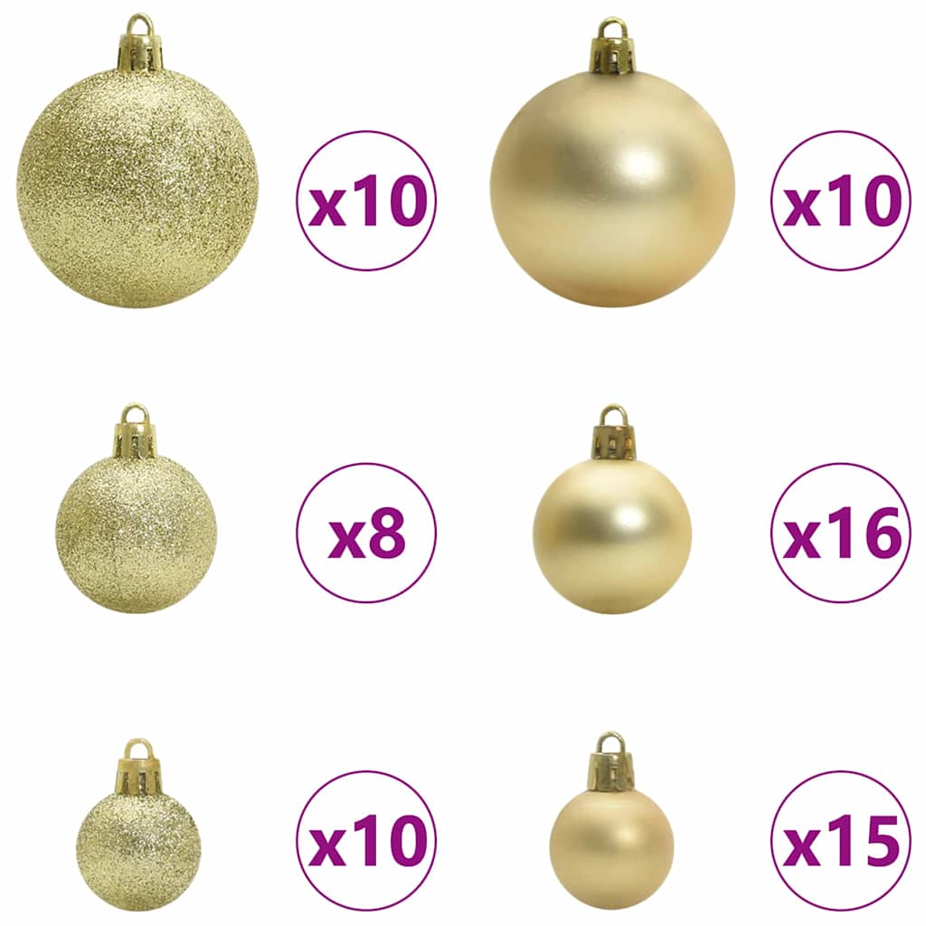 vidaXL Künstlicher Weihnachtsbaum mit 300 LEDs Grün 240 cm PE und PVC