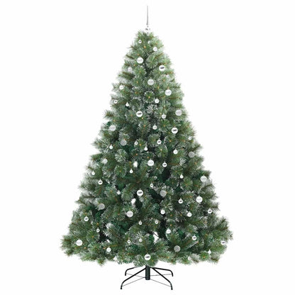 vidaXL Künstlicher Weihnachtsbaum mit 300 LEDs Grün 240 cm PE und PVC