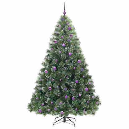 vidaXL Künstlicher Weihnachtsbaum mit 300 LEDs Grün 240 cm PE und PVC