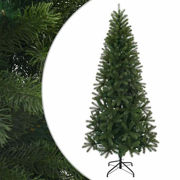 vidaXL Künstlicher Weihnachtsbaum Grün 210 cm PVC, PE und Stahl