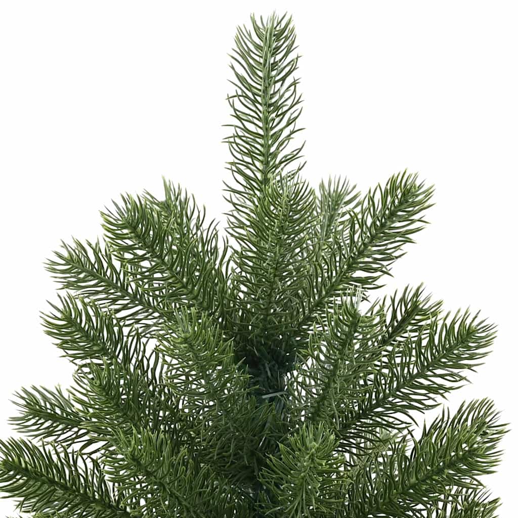 vidaXL Künstlicher Weihnachtsbaum Grün 240 cm PVC, PE und Stahl