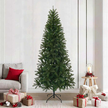 vidaXL Künstlicher Weihnachtsbaum Grün 240 cm PVC, PE und Stahl