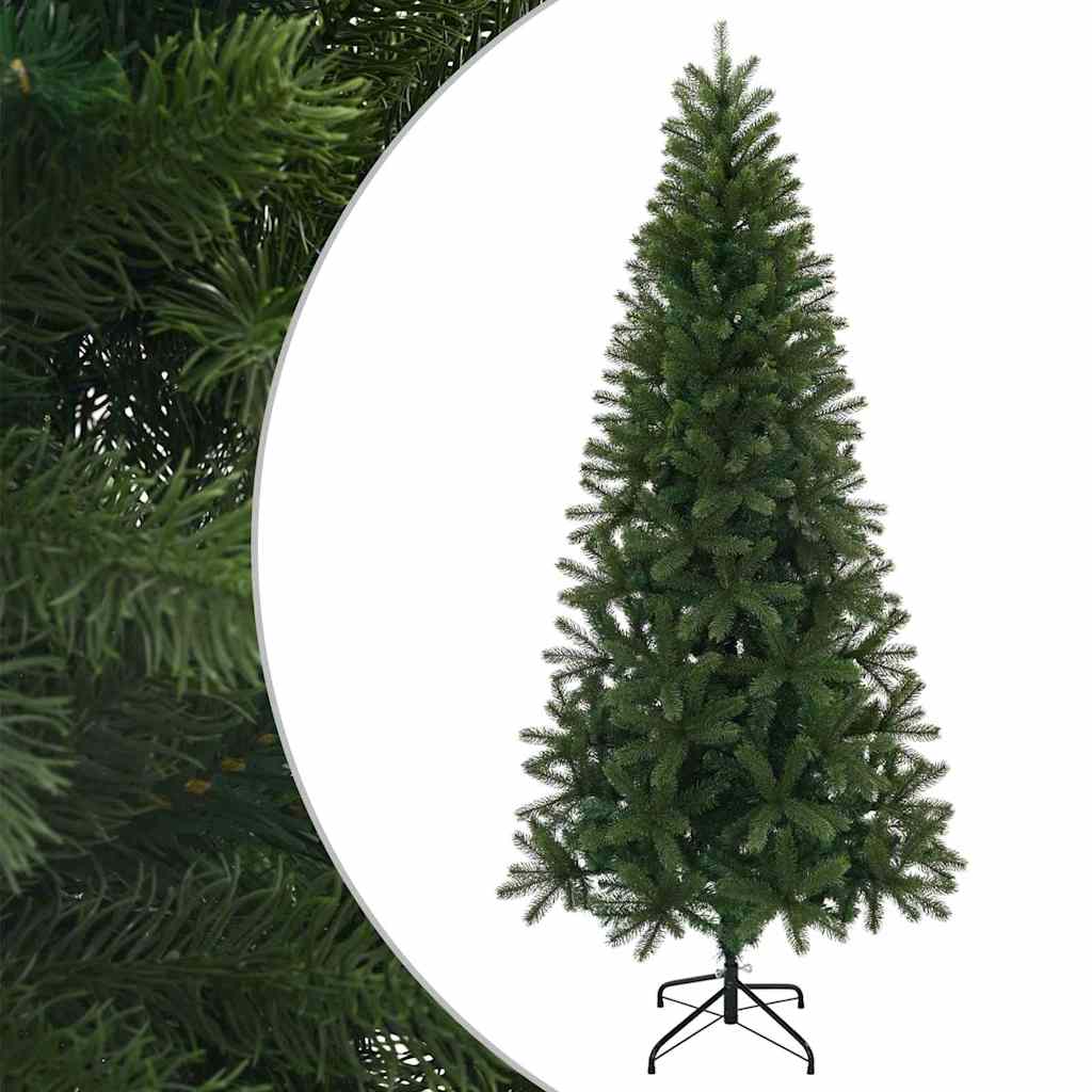 vidaXL Künstlicher Weihnachtsbaum Grün 240 cm PVC, PE und Stahl
