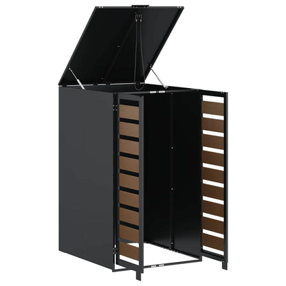 Mülltonnenlager mit Gas-Hebedeckel für 240L Tonne Anthrazit