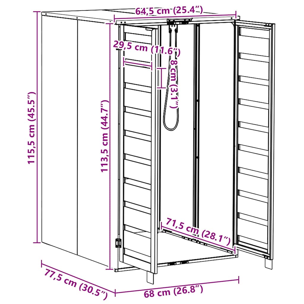 Mülltonnenlager mit Gas-Hebedeckel für 240L Tonne Anthrazit