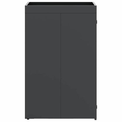 Mülltonnenlager mit Pflanzerdach für 240L Tonne Anthrazit Stahl