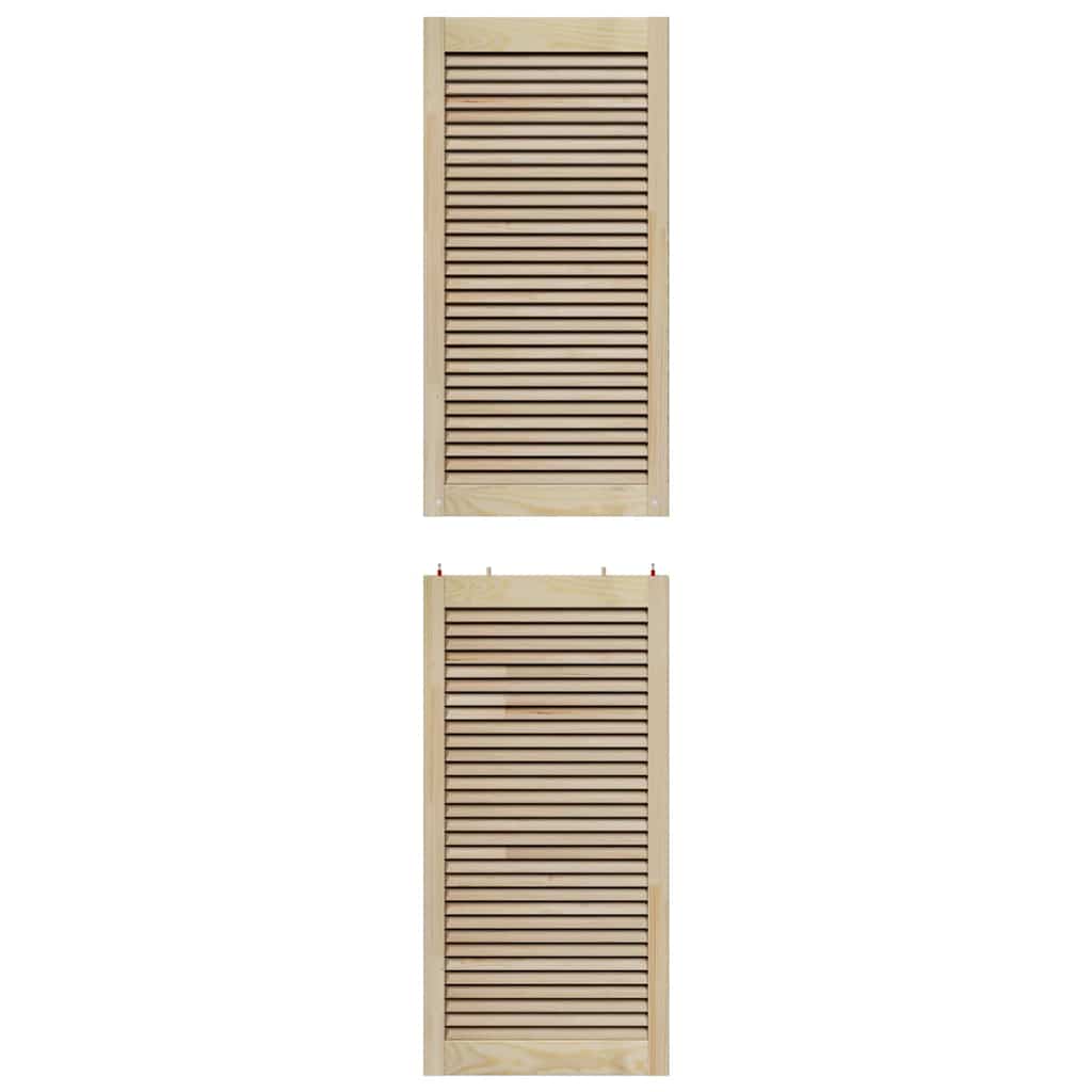 vidaXL Schranktür Natur 201 x 2,1 x 49,5 cm Massives Kiefernholz
