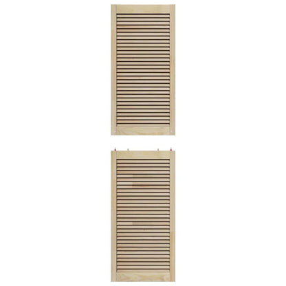 vidaXL Schranktür Natur 201 x 2,1 x 49,5 cm Massives Kiefernholz