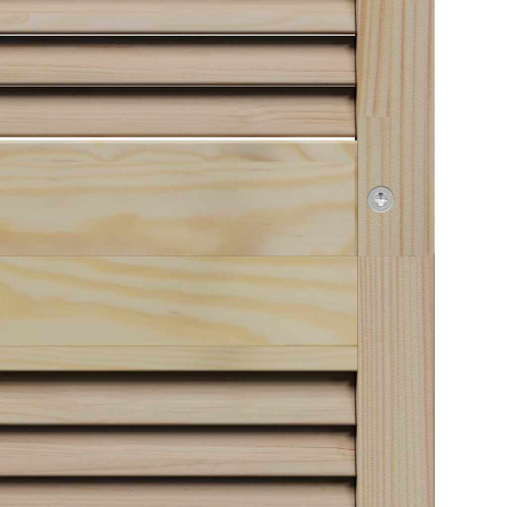 vidaXL Schranktür Natur 201 x 2,1 x 49,5 cm Massives Kiefernholz